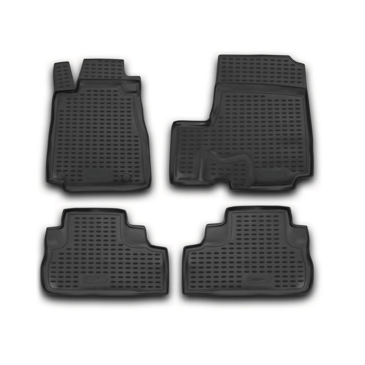 Honda CR-V Floor Mats - Omac - Rubber TPE - Black - '07-'11 Honda CR-V Floor Mats - Omac - Rubber TPE - Black - '07-'11